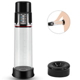 Rechargeable Automatic Penis Vacuum Pump with 4 Suction Intensities for Stronger Bigger Erections, PALOQUETH Electronic Male Enhancement Penis Pump