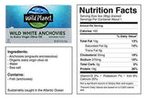 Wild Planet Wild White Anchovies in Extra Virgin Olive Oil, 3rd Party Mercury Tested, 4.4 Ounce, Pack of 12
