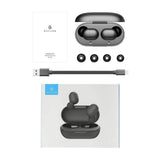 True Wireless Earbuds,Haylou GT1 Bluetooth 5.0 SportsHD Stereo Touch Control Ear Buds with IPX5 Waterproof/Fast Connection/Mini Case(Only 30g)(Black)