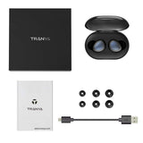 Bluetooth 5.0 Deep Bass True Wireless Earbuds Built-in Microphone, Tranya T3 Sports Wireless Headphones, 6-8 Hours Continuous Playtime, 60 Hours
