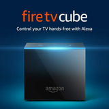 Fire TV Cube (1st Gen), hands-free with Alexa and 4K Ultra HD and 2nd Gen Alexa Voice Remote