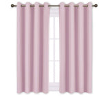 Blackout Curtains for Girls Room (Lavender Pink=Baby Pink, 1 Pair, 52 by 45-Inch)