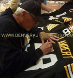 Jack Lambert Autographed Pittsburgh Steelers Black XL Jersey HOF JSA