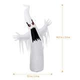 Halloween Decorations 8ft Inflatable Ghost Decor Built-in LED Lights