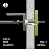 TOGGLER SNAPTOGGLE Drywall Anchor with Included Bolts for 1/4-20 Fastener Size; Holds 80 pounds Each by TOGGLER (20 Pack)