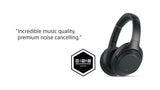 Sony Noise Cancelling Headphones WH1000XM3: Wireless Bluetooth Over the Ear Headphones with Mic and Alexa voice control  - Black