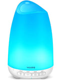 VicTsing 150ml Essential Oil Diffuser, 3rd Version Aromatherapy Diffusers Ultrasonic Cool Mist Humidifier with Sleep Mode, Waterless Auto-Off -White