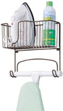 mDesign Metal Wall Mount Ironing Board Holder