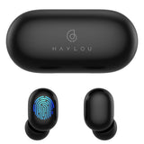 True Wireless Earbuds,Haylou GT1 Bluetooth 5.0 SportsHD Stereo Touch Control Ear Buds with IPX5 Waterproof/Fast Connection/Mini Case(Only 30g)(Black)