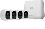 Arlo Pro 2 - Wireless Home Security Camera System with Siren | Rechargeable, Night vision Indoor/Outdoor 1080p 2-Way Audio, Wall Mount | 4 camera kit