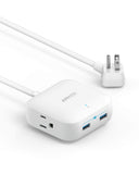 Anker Power Strip with USB, 2 Outlet & 2 Poweriq USB Ports (24W) Travel Power Strip, Powerport Strip 2 Mini with 5ft Long Cord, Safety Door