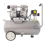California Air Tools 8010 Ultra Quiet & Oil-Free 1.0 hp Steel Tank Air Compressor, 8 gal, Silver