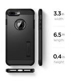Spigen Tough Armor [2nd Generation] Designed for Apple iPhone 8 Plus Case (2017) / Designed for iPhone 7 Plus Case (2016) - Black