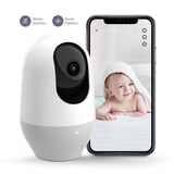 Nooie Pet Camera, Baby Monitor, WiFi Camera 1080P, 360-degree Wireless IP Camera, Home Security Camera, Motion Tracking, Super IR Night Vision