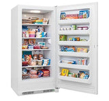 Frigidaire FFFU21M1QW 34" Upright Freezer with 20.9 Cu. Ft. Capacity Bright Lighting Thicker Walls Lock With Pop-Out Key Adjustable Temperature