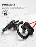 Otium Bluetooth Headphones, Best Wireless Earbuds IPX7 Waterproof Sports Earphones w/Mic HD Stereo Sweatproof in-Ear Earbuds Gym Running Headsets