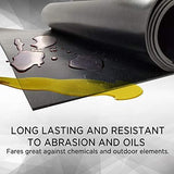 Rubber Sheet Warehouse .125" (1/8") Thick x 3" Wide x 10' Feet -Neoprene Rubber Strip Commercial Grade 65A, Smooth Finish, Solid Rubber