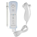 Wii Controller,Yudeg Wii Remote and Nunchuck Controllers with Silicon Case for Wii and Wii U（not motion plus） (White)