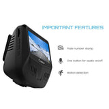 Both 1080P FHD Front and Rear Dual Lens Dash Cam in Car Camera Recorder Crosstour External GPS HDR Both 170°Wide Angle Motion Detection (CR900)
