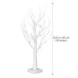 LED White Birch Tree Light 8 Lighting Modes 5ft Christmas Decorative Lighted Branches Tree Decor