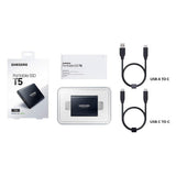Samsung T5 Portable SSD - 1TB - USB 3.1 External SSD (MU-PA1T0B/AM), Black