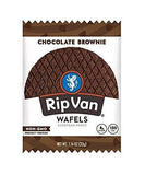 Rip Van Wafels Non-GMO Snack Wafels, Chocolate Brownie, 12 Count, 13.92 OZ, low calorie & low sugar