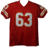 Willie Lanier Autographed Kansas City Chiefs XL Red Jersey HOF JSA