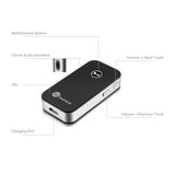TaoTronics Bluetooth Receiver/Car Kit, Portable Wireless Audio Adapter 3.5mm Aux Stereo Output (Bluetooth 4.2, A2DP, Built-in Microphone)