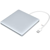 VersionTECH. USB Ultra Slim External DVD Drive Burner Optical Drive CD+/-RW DVD +/-RW Superdrive Disc Duplicator Compatible with Mac and laptop