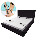 Fetish Bed Restraint Kit for Sex,Utimi BDSM Toys Sets with Hand Cuffs Ankle Cuff Bondage Collection,Blindfold & Plumage Included