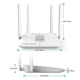 Wifi Router AC 5GHz Wireless Router for Home Office Internet Gaming Compatible with Alexa