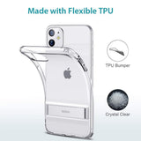 ESR Metal Kickstand Designed for iPhone 11 Case, [Vertical and Horizontal Stand] Clear