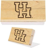Houston Cougars 3" x 5.5" Hofheinz Pavilion Engraved Game-Used Basketball Court