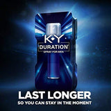Duration Spray for Men,  K-Y - Male Genital Desensitizer Spray to last longer, 0.16 fl Oz.,  36 Sprays/0.16 Made With Delay Lube