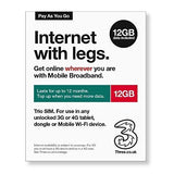 UK Three 12GB/365 days Europe Sim Card in 42 Countries. Free SIMS No Registration Needed