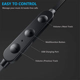 Boltune Wireless Headphones, Bluetooth 5.0 IPX7 Waterproof 16 Hours Playtime Bluetooth Headphones, with Magnetic Connection, Sports Earphones