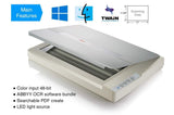 Plustek A3 Flatbed Scanner OS 1180 : 11.7x17 Large Format scan Size for Blueprints and Document. Design for Library, School and Soho. A3 scan