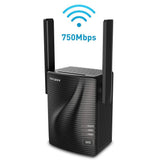 WiFi Extender- WiFi Range Extender Up to 750Mbps, WiFi Signal Booster, 2.4 & 5GHz Dual Band WiFi Repeater