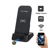 KAPOSEV Spy Camera WiFi Hidden Camera with Wireless Phone Charger, 1080P Security Cameras Hidden Nanny Cam with Motion Detection/Night Vision