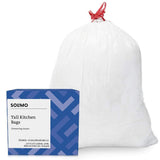 Solimo Tall Kitchen Drawstring Trash Bags, 13 Gallon, 120 Count