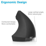 Wired Vertical Mouse, Optical Ergonomic Mouse with 4 Adjustable DPI 800/1200/2000/3200, 6 Buttons USB Computer Mouse with 4 Colors LED Light