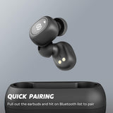 SoundPEATS TrueFree True Wireless Earbuds Bluetooth 5.0 in-Ear Stereo Bluetooth Headphones with Microphone Wireless Earphones 15 Hours Playtime
