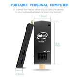W5 Pro Mini PC Intel Atom Z8350 Windows 10 Computer Stick 4GB DDR 64GB eMMC Support 4K HD,Dual Band WiFi AC,2 USB Port,BT 4.2