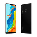 Huawei P30 Lite (128GB, 4GB RAM) 6.15" Display, AI Triple Camera, 32MP Selfie, Dual SIM Global 4G LTE GSM Factory Unlocked MAR-LX3A  (Midnight Black)