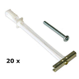 TOGGLER SNAPTOGGLE Drywall Anchor with Included Bolts for 1/4-20 Fastener Size; Holds 80 pounds Each by TOGGLER (20 Pack)