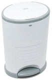 Dekor Classic Hands-Free Diaper Pail | White | Easiest to Use | Just Step – Drop – Done | Doesn’t Absorb Odors | 20 Second Bag Change