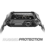 SUPCASE [Unicorn Beetle Pro] Case for Apple Watch 3, Rugged Protective Case with Strap Bands for Apple Watch Series 3 2017 Edition (Black)