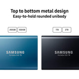 Samsung T5 Portable SSD - 500GB - USB 3.1 External SSD (MU-PA500B/AM), Blue