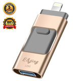 USB Flash Drive for iPhone_ E&jing iPhone Flash Drive 128GB iPhone External Storage USB 3.0 photostick Mobile