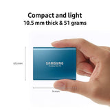 Samsung T5 Portable SSD - 2TB - USB 3.1 External SSD (MU-PA2T0B/AM), Black